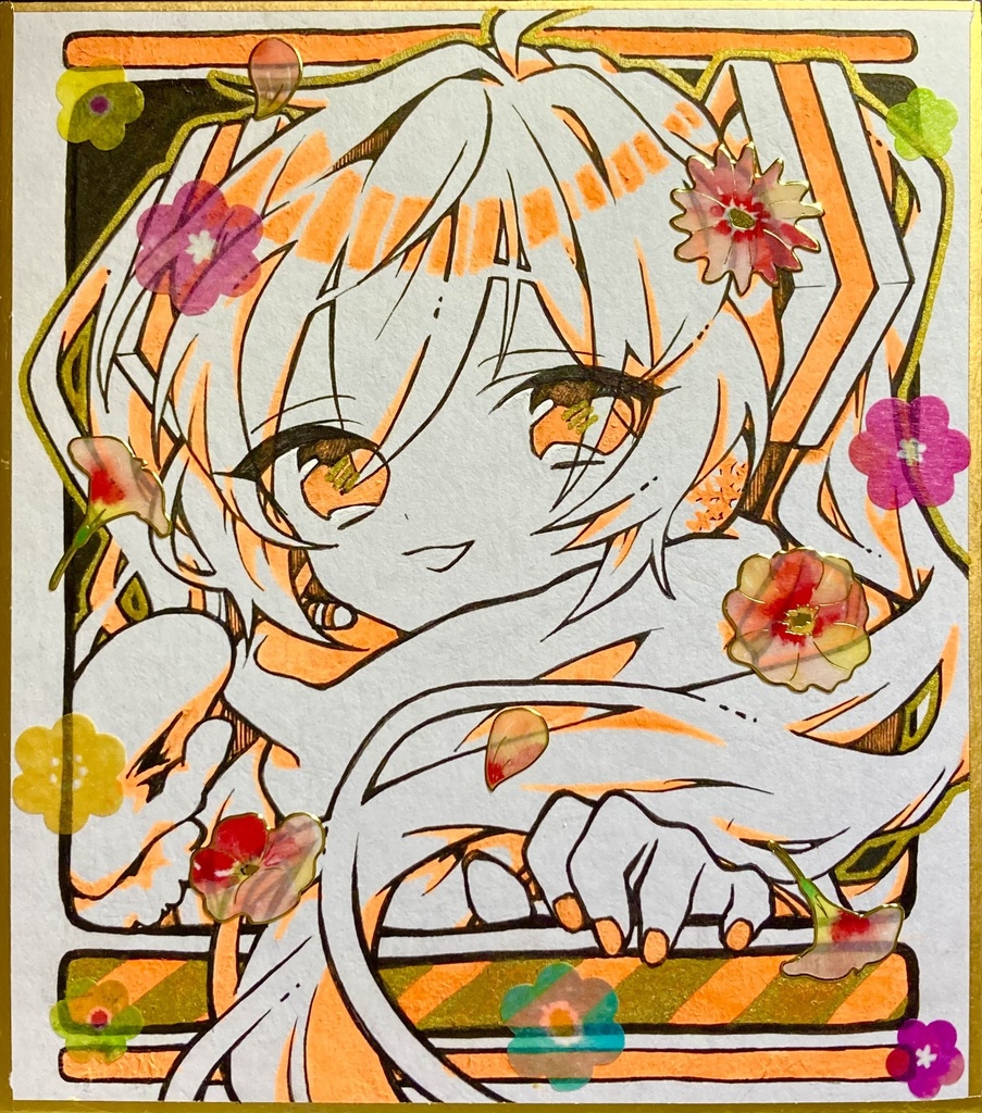 初音ミク（雪ミク）　色紙