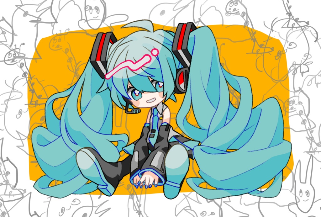 初音ミク　ポストカード