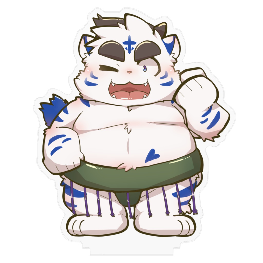 虎斗吹雪 太助アクリルフィギュア(がんばるぞ)