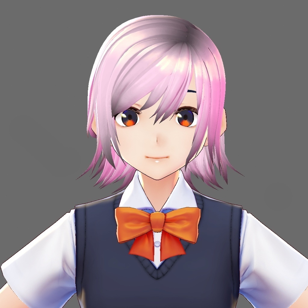 【VRoid 旧Ver】期間限定DL無料 外ハネセミロング【ヘアプリセット】