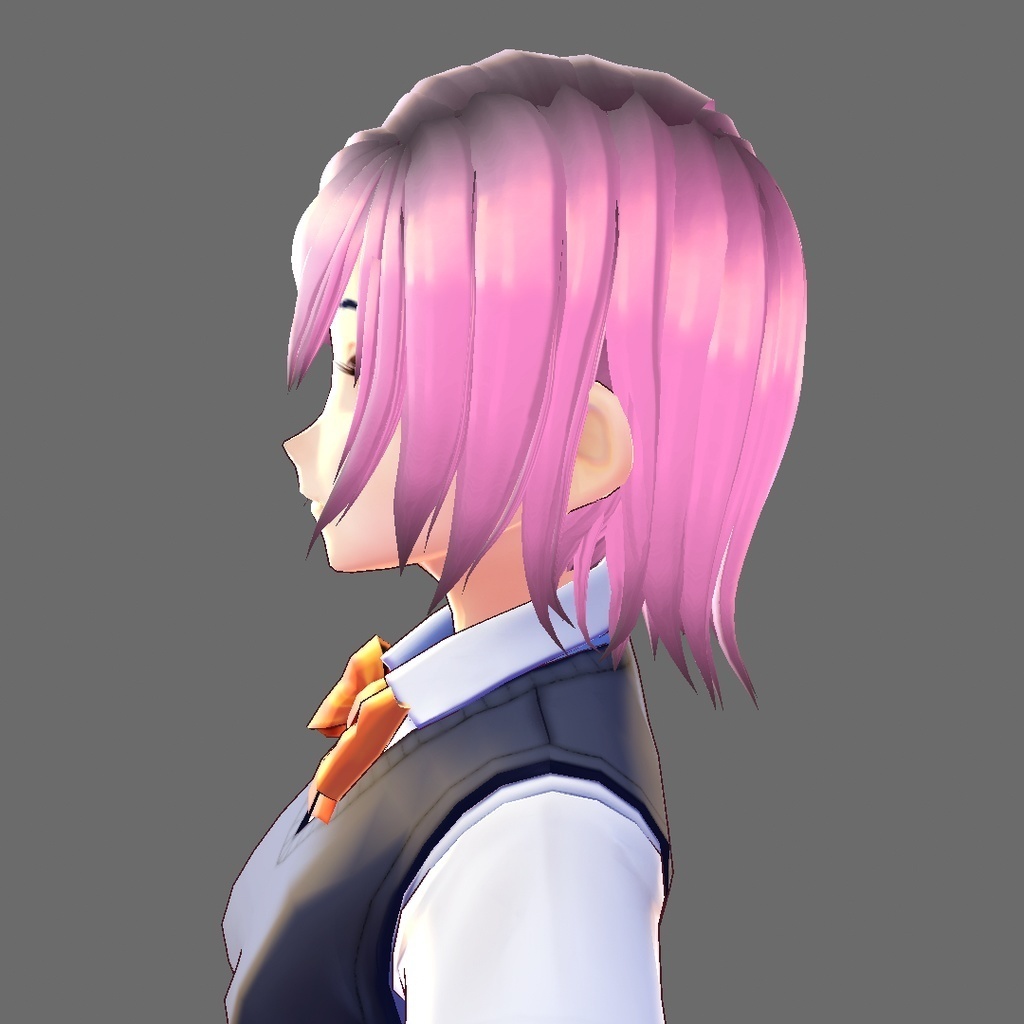 【VRoid 旧Ver】期間限定DL無料 外ハネセミロング【ヘアプリセット】