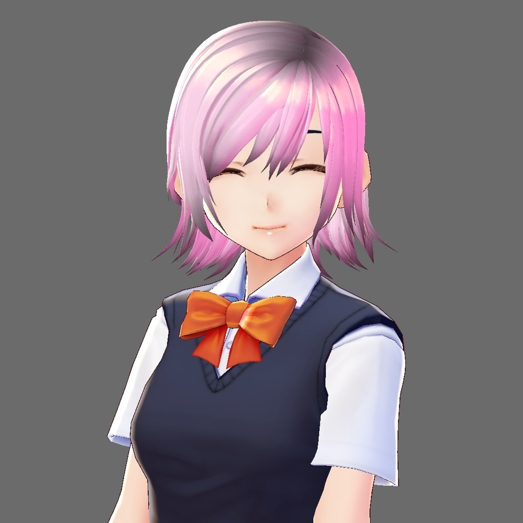 【VRoid 旧Ver】期間限定DL無料 外ハネセミロング【ヘアプリセット】