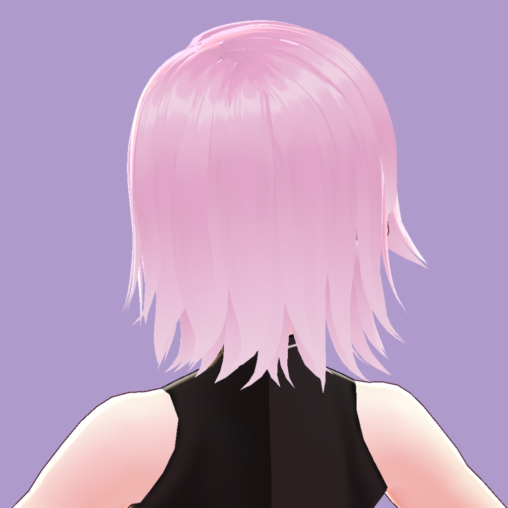 【VRoid 旧Ver】期間限定DL無料 外ハネセミロング【ヘアプリセット】