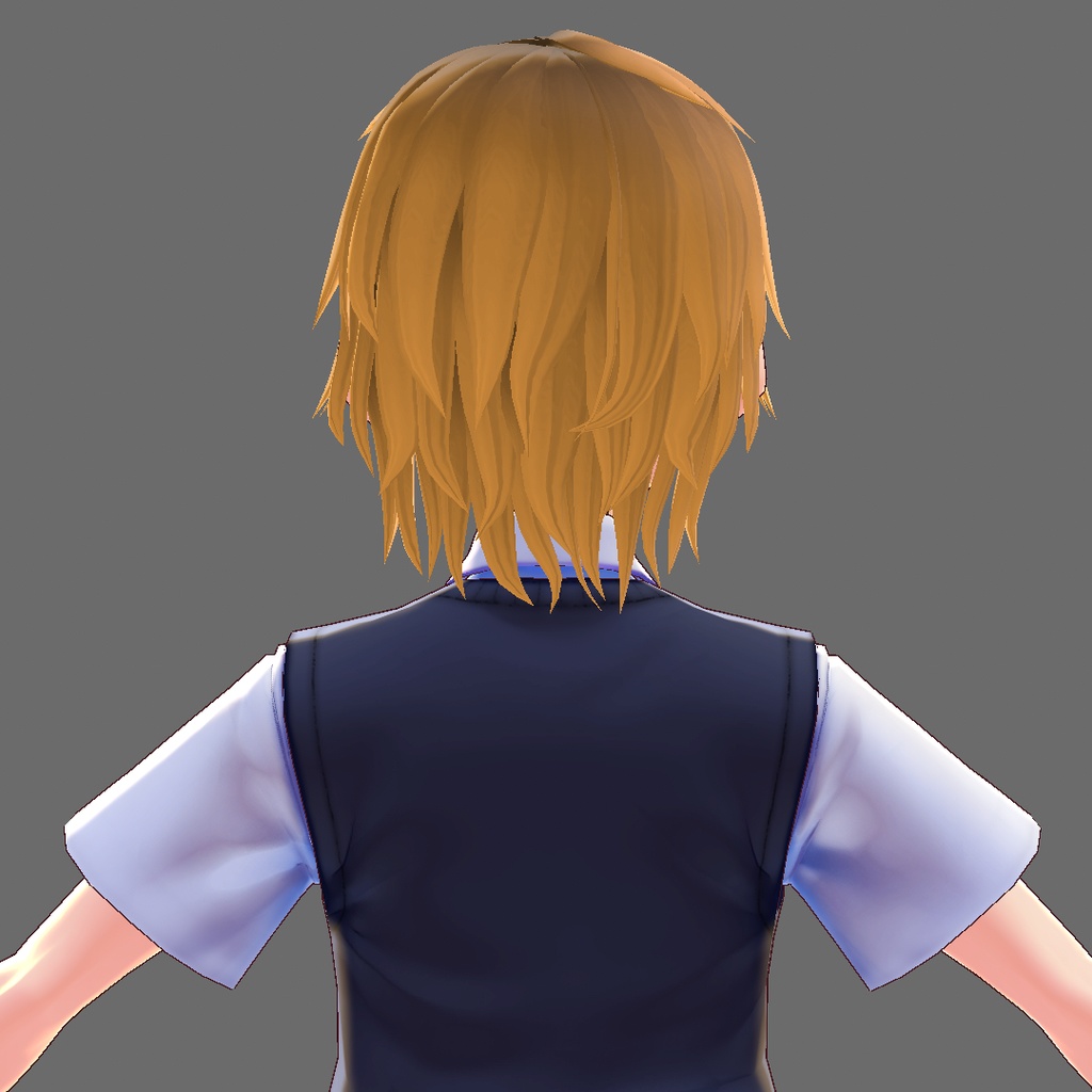 【VRoid 旧Ver】男女兼用ショートレイヤー【ヘアプリセット】