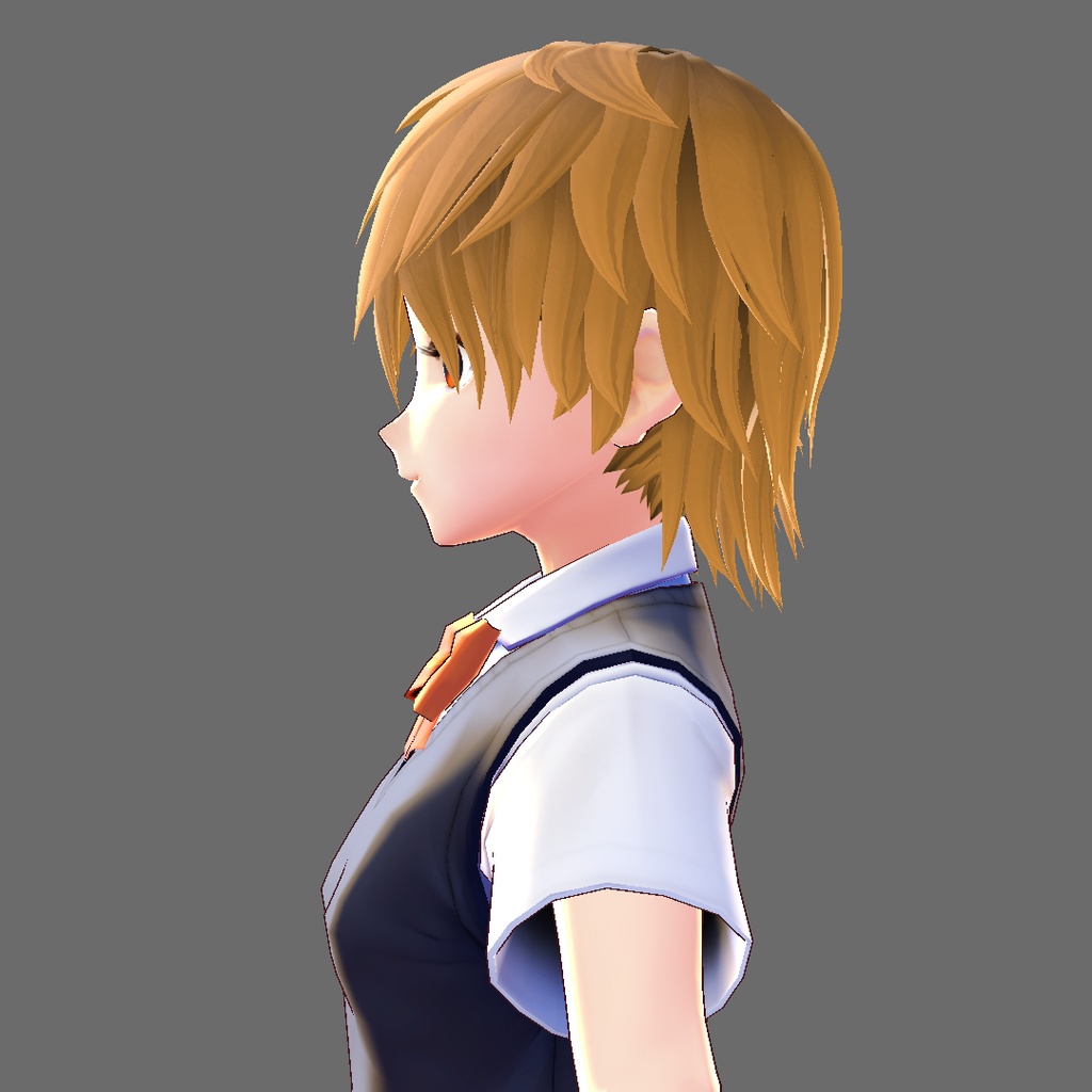 【VRoid 旧Ver】男女兼用ショートレイヤー【ヘアプリセット】