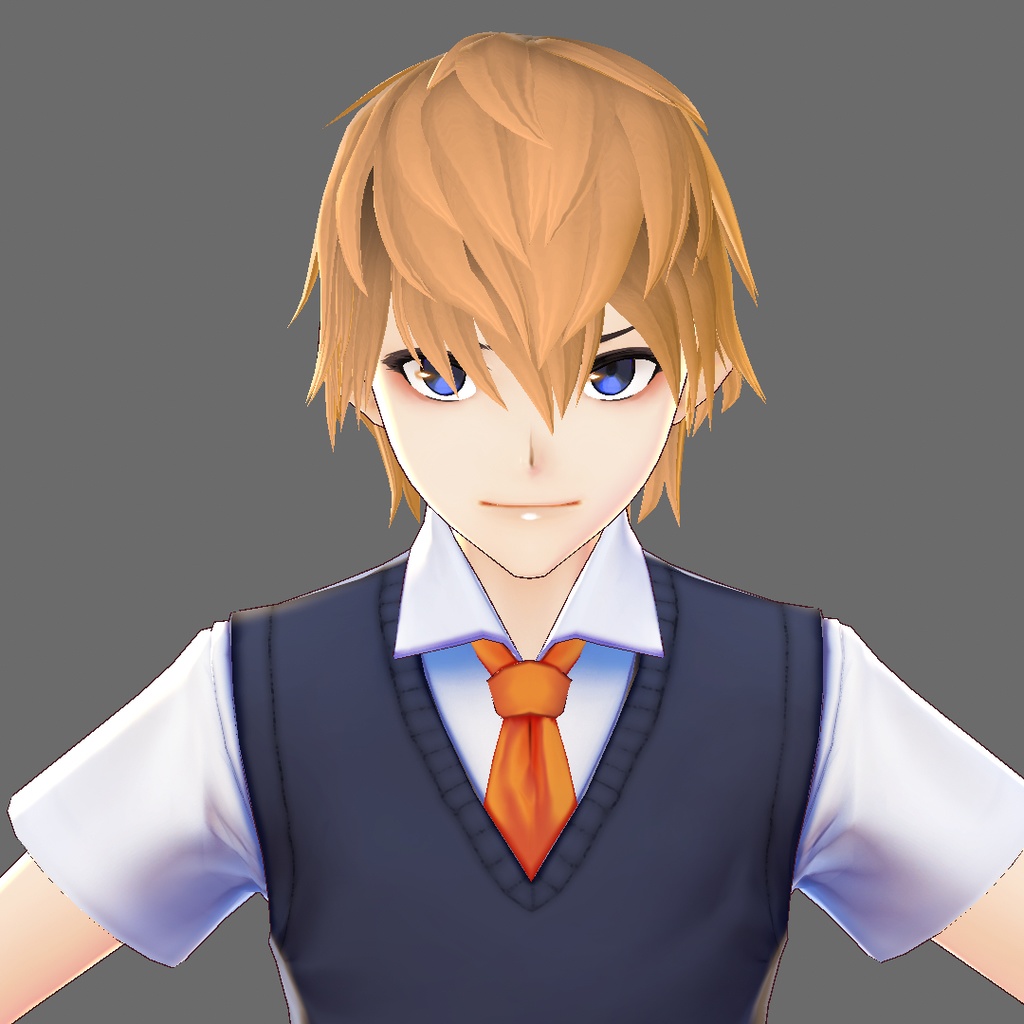 【VRoid 旧Ver】男女兼用ショートレイヤー【ヘアプリセット】