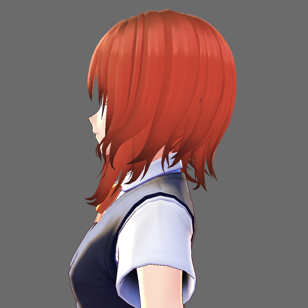 【VRoid 旧Ver】ウェーブセミロング【ヘアプリセット】