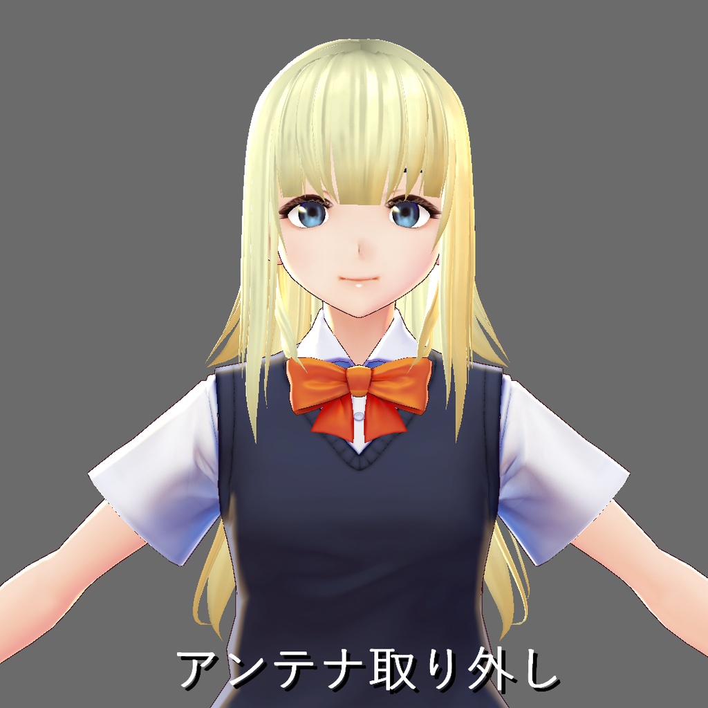 【VRoid 旧Ver】ゆるふわロング(2カラー)【ヘアプリセット】