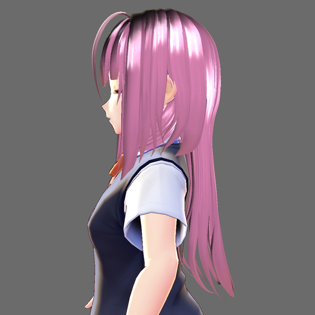 【VRoid 旧Ver】ゆるふわロング(2カラー)【ヘアプリセット】