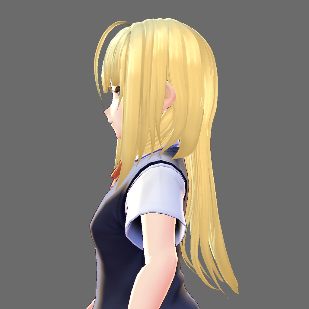 【VRoid 旧Ver】ゆるふわロング(2カラー)【ヘアプリセット】