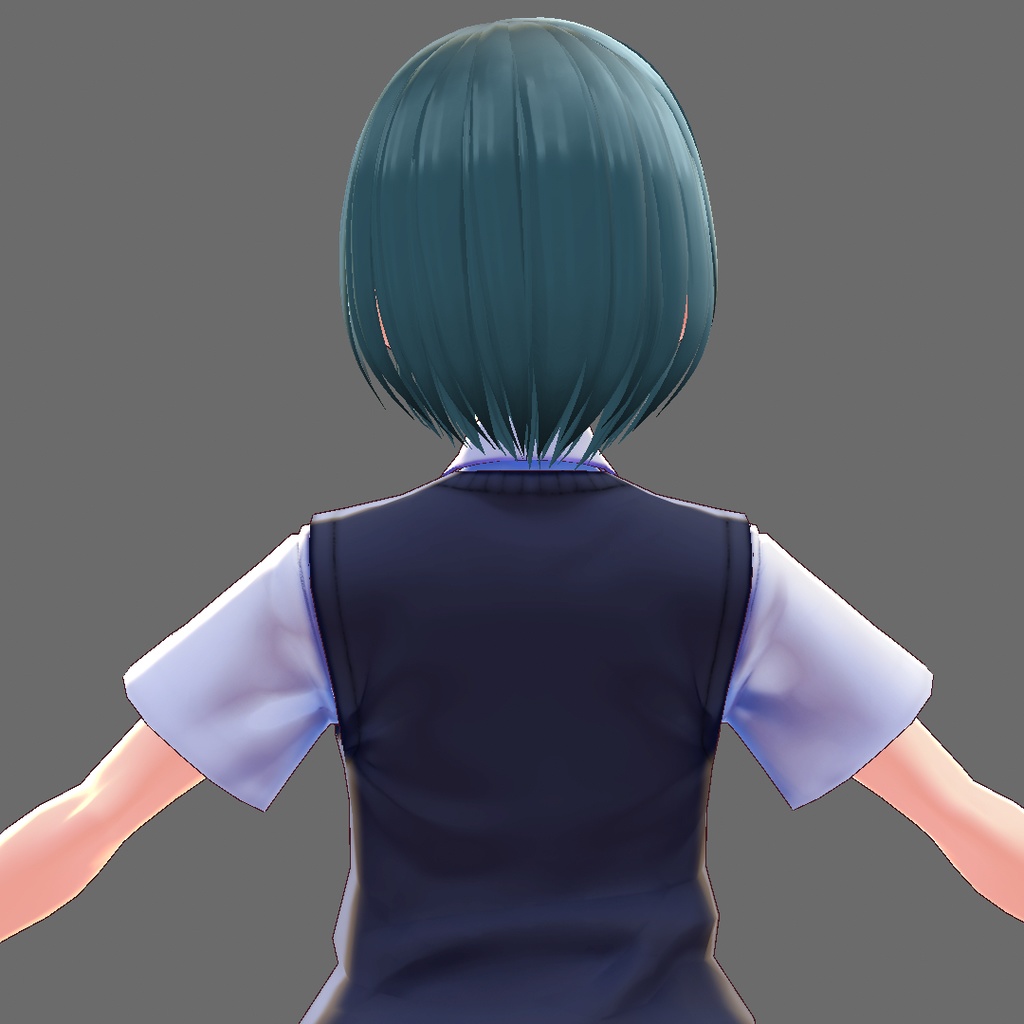 【VRoid 旧Ver】2way前髪ショートヘア【ヘアプリセット】