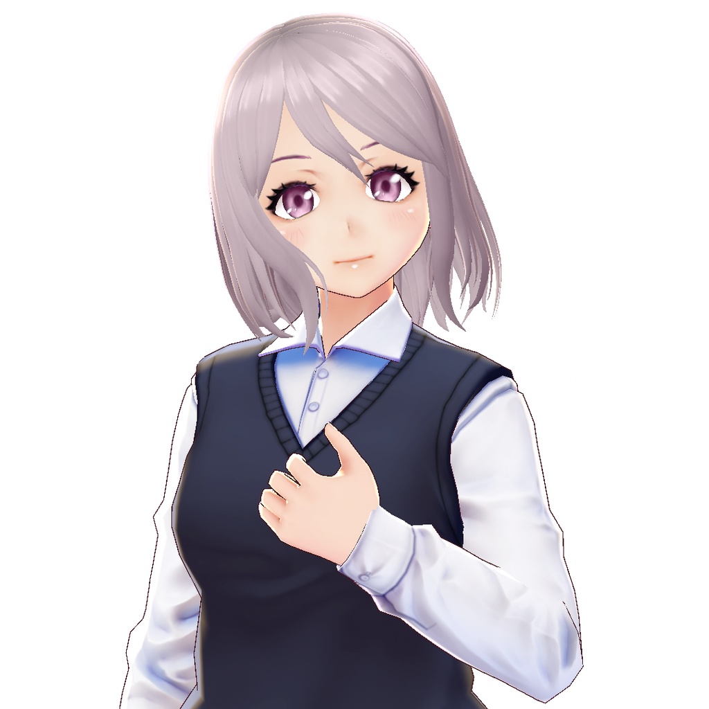 【VRoid 旧Ver】ウィンドウェーブヘア【hair preset】