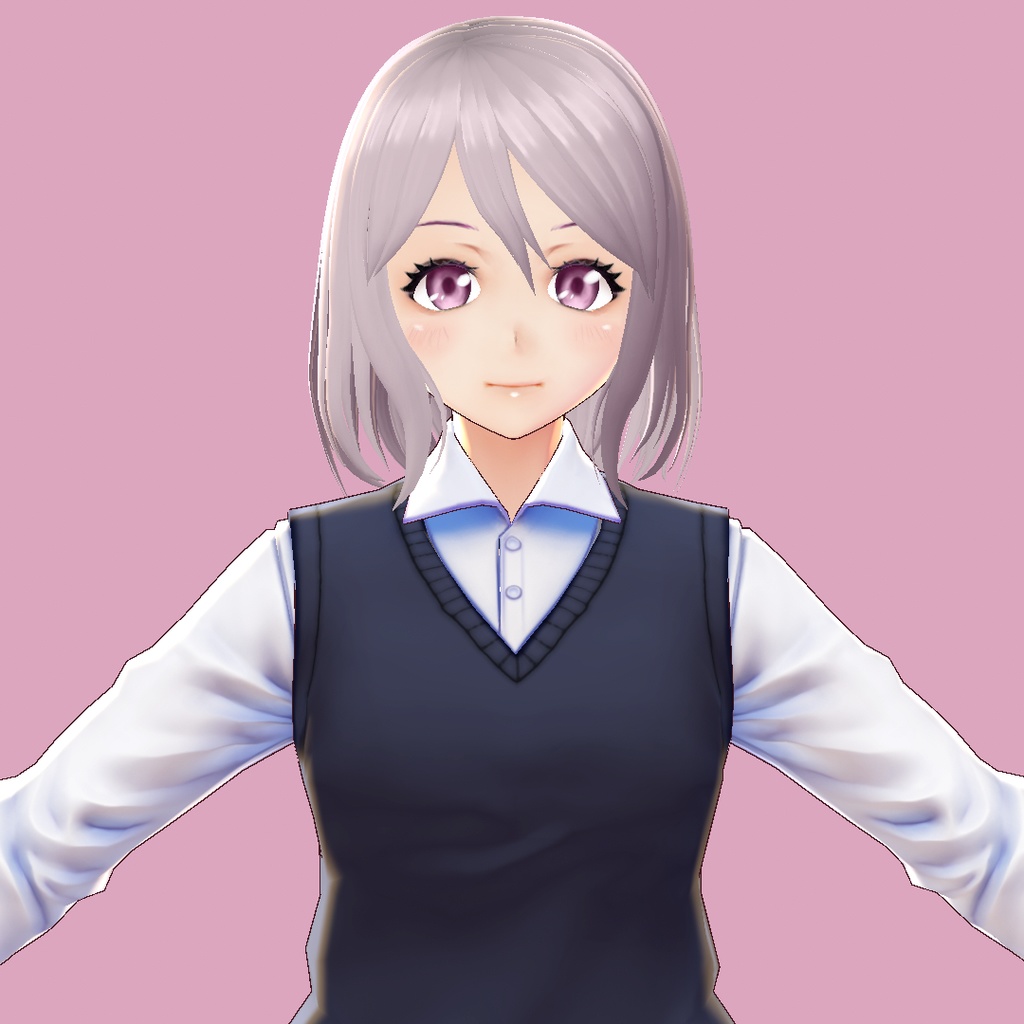 【VRoid 旧Ver】ウィンドウェーブヘア【hair preset】