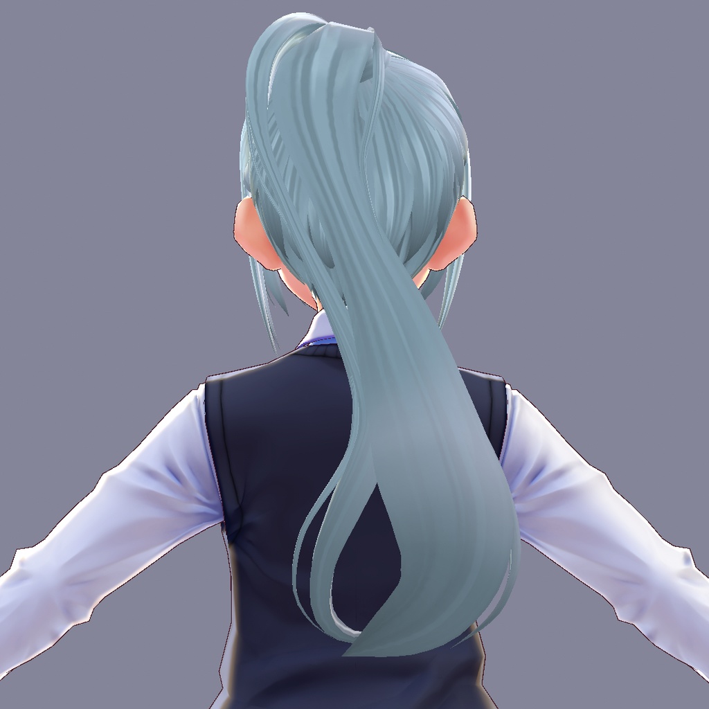 【VRoid 旧Ver】ポニーテール【ヘアプリセット】