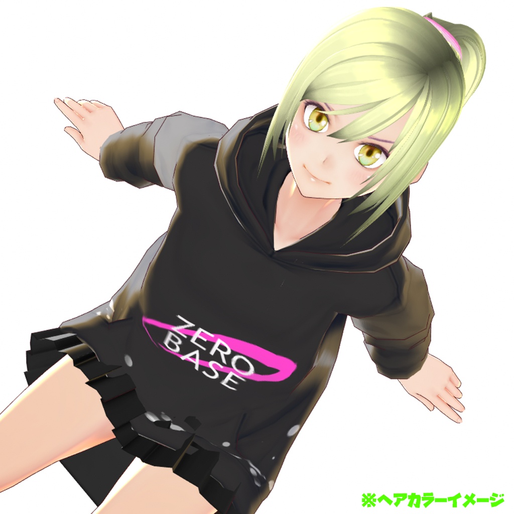 【VRoid 旧Ver】ポニーテール【ヘアプリセット】