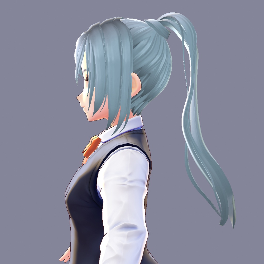 【VRoid 旧Ver】ポニーテール【ヘアプリセット】