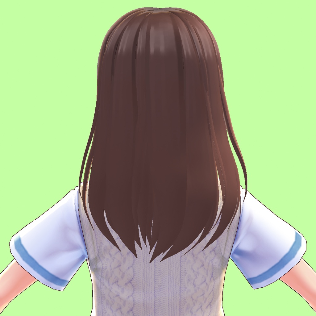 【VRoid 旧Ver】ボリュームロングヘア【ヘアプリセット】