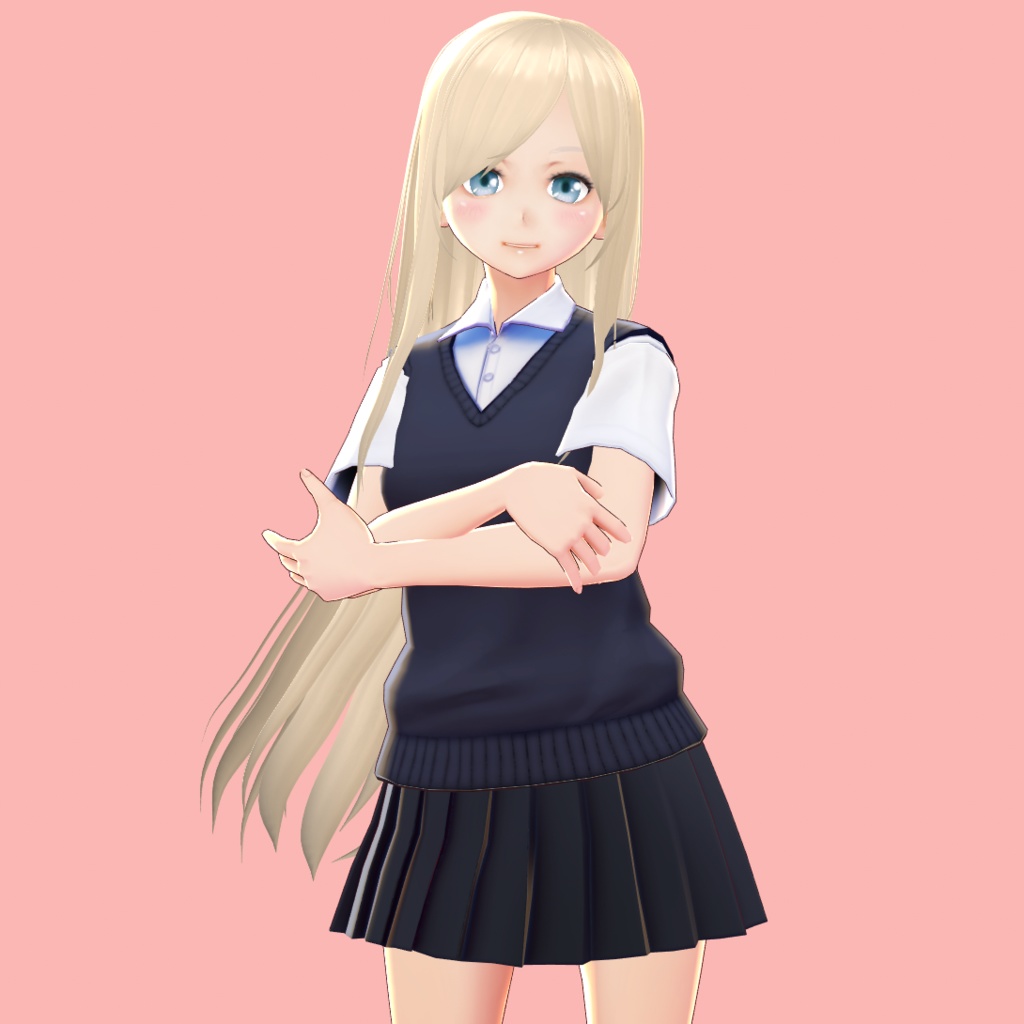 【VRoid 旧Ver】ロングストレート【Hair preset】