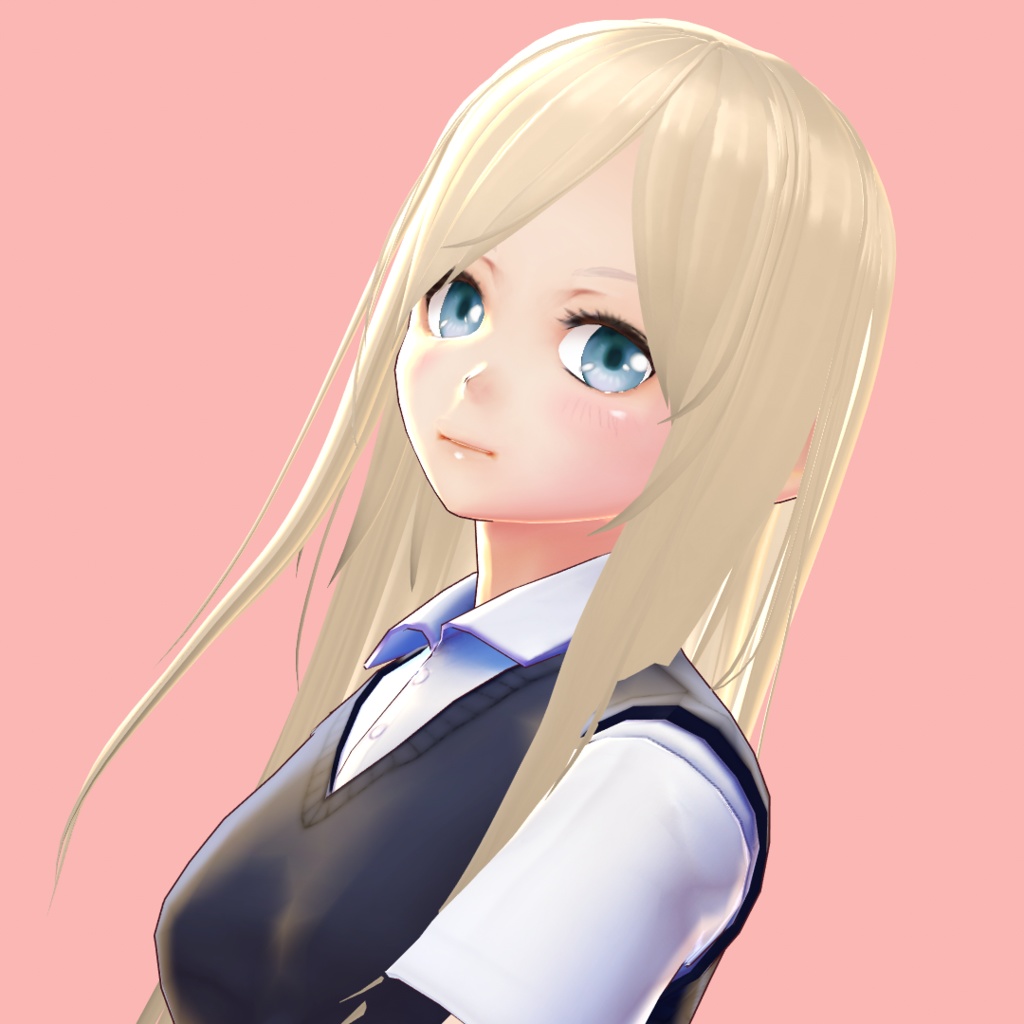 【VRoid 旧Ver】ロングストレート【Hair preset】