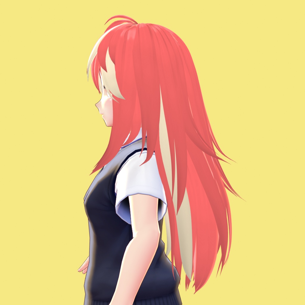 【VRoid 旧Ver】ロングヘアMk-II【ヘアプリセット】