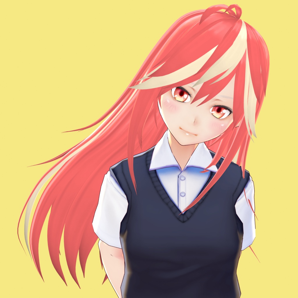 【VRoid 旧Ver】ロングヘアMk-II【ヘアプリセット】