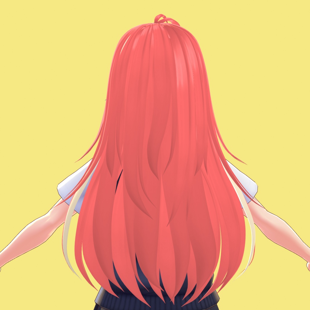 【VRoid 旧Ver】ロングヘアMk-II【ヘアプリセット】