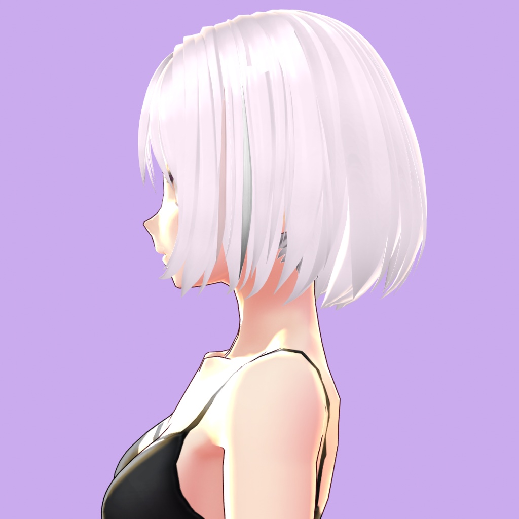 【VRoid用】ショートボブ【髪型プリセット】