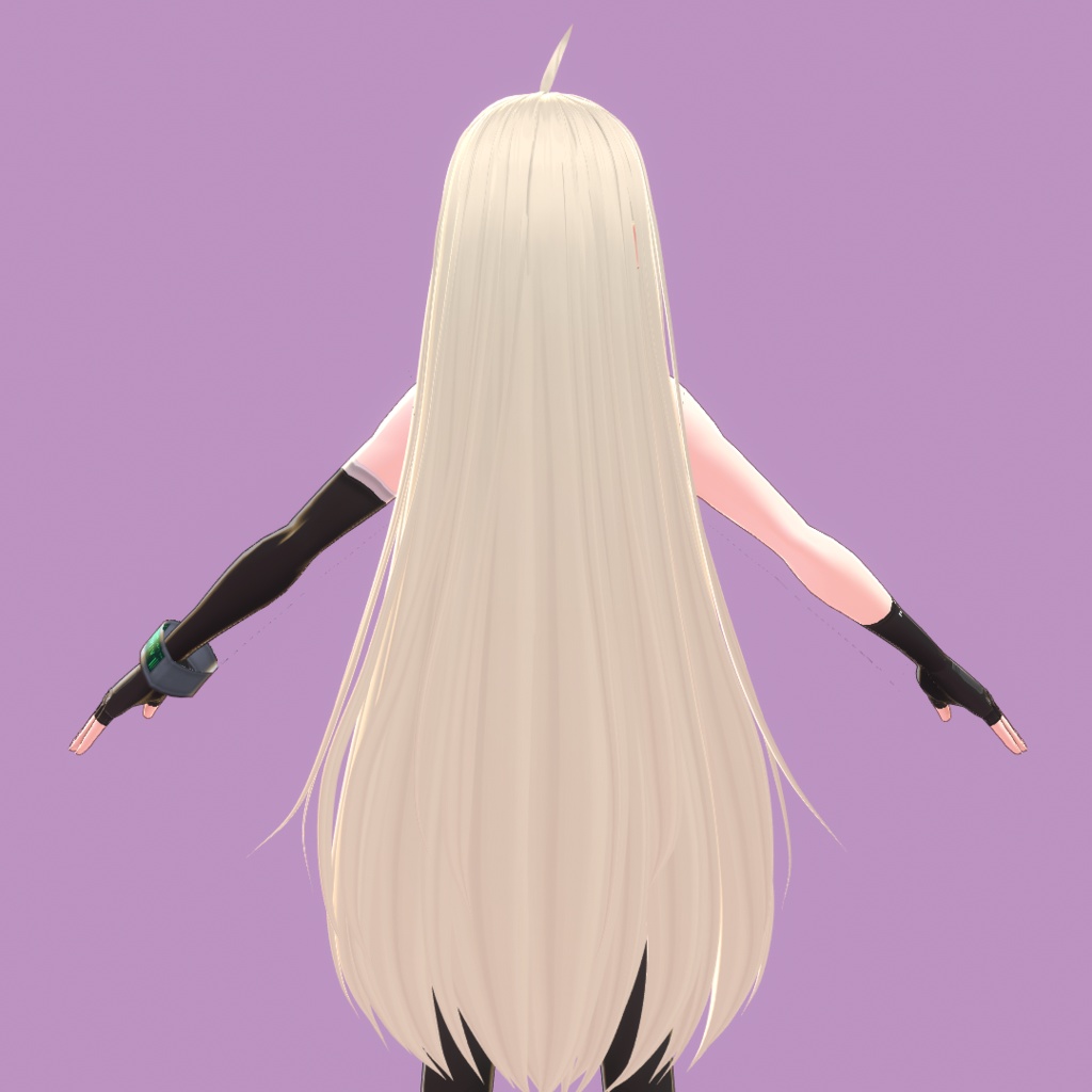 【VRoid 旧Ver】ロングヘアMk-III【ヘアプリセット】