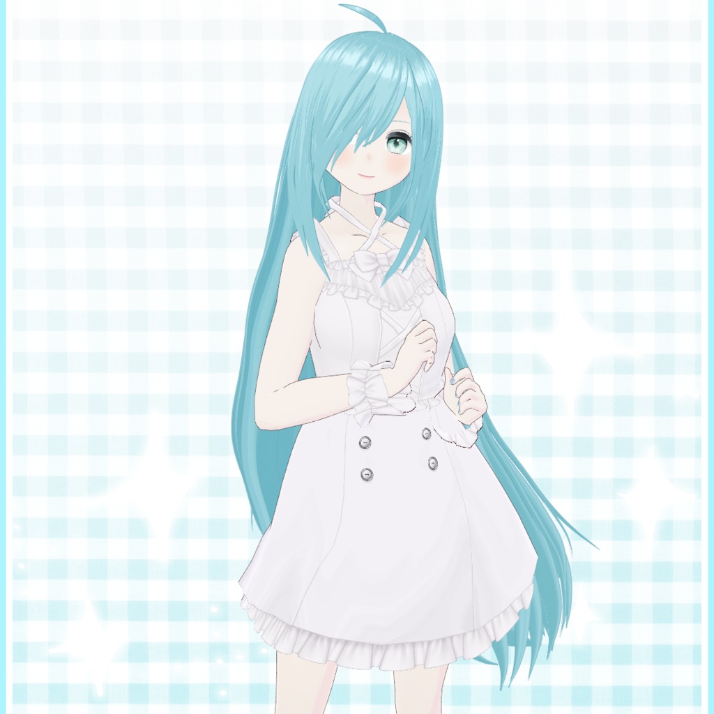 【VRoid 旧Ver】ロングヘアMk-III【ヘアプリセット】