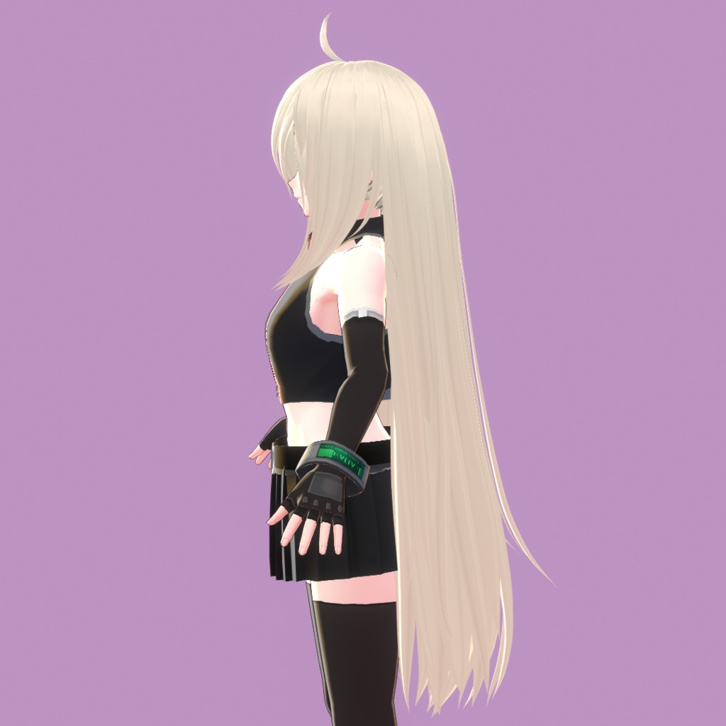 【VRoid 旧Ver】ロングヘアMk-III【ヘアプリセット】