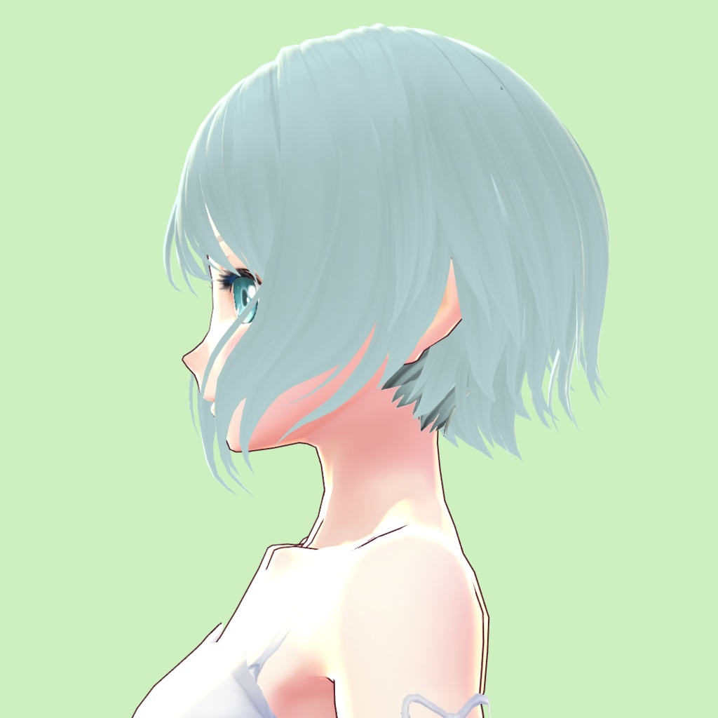 【VRoid 旧Ver】ウェーブショートボブ【ヘアプリセット】