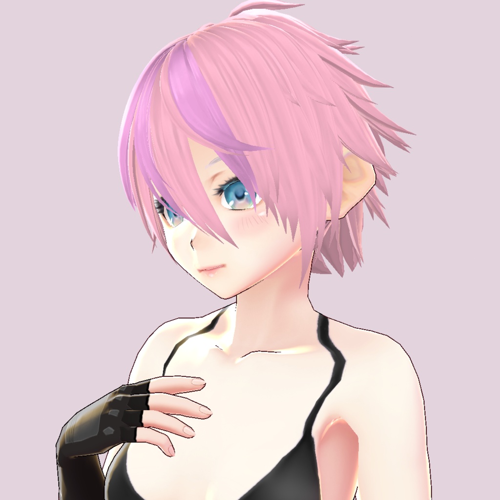 【VRoid 旧Ver】外ハネショート(女性用)【hair preset】