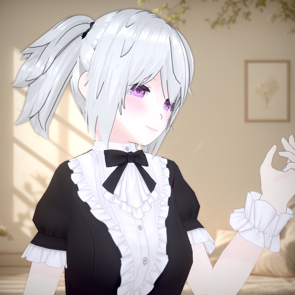 【VRoid】ミドルツインテール【カスタムアイテム】