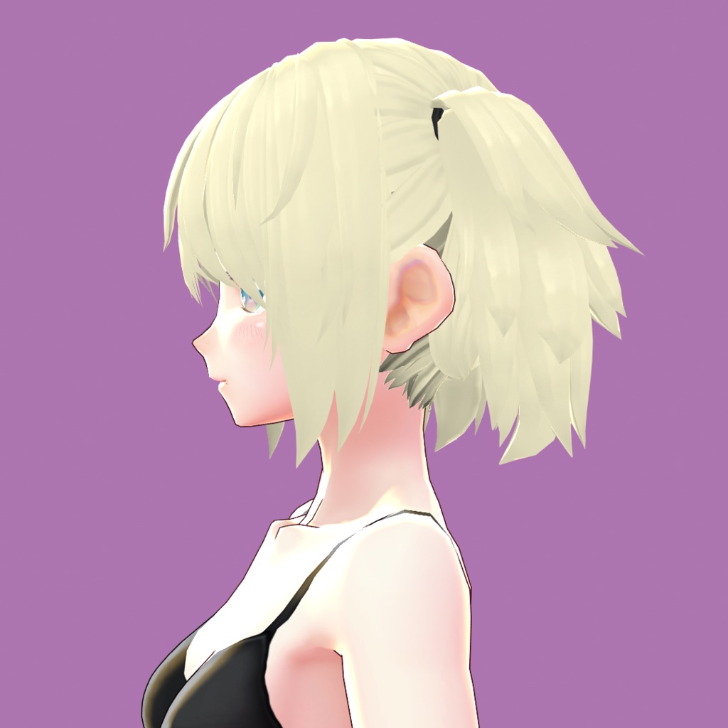 【VRoid】ミドルツインテール【カスタムアイテム】