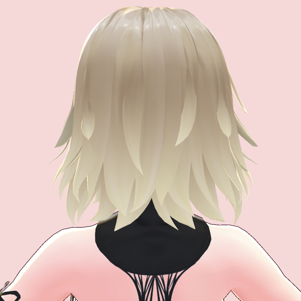【VRoid 旧Ver】セミロング2【Hair Preset】