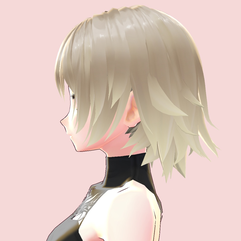 【VRoid 旧Ver】セミロング2【Hair Preset】