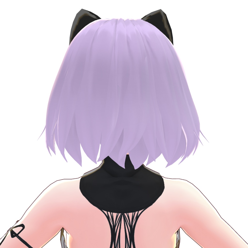 【VRoid 旧Ver】猫耳ヘアバンド付きショート【ヘアプリセット】