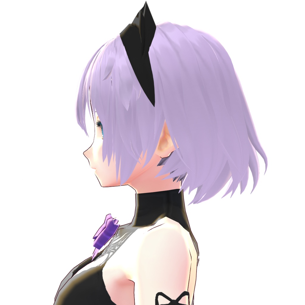 【VRoid 旧Ver】猫耳ヘアバンド付きショート【ヘアプリセット】