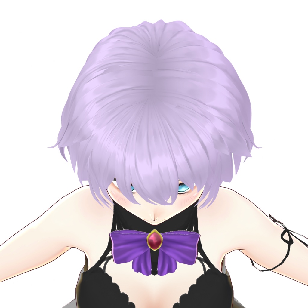 【VRoid 旧Ver】猫耳ヘアバンド付きショート【ヘアプリセット】