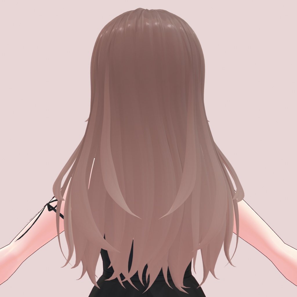 【VRoid】ウェーブロングヘアー【hair preset】