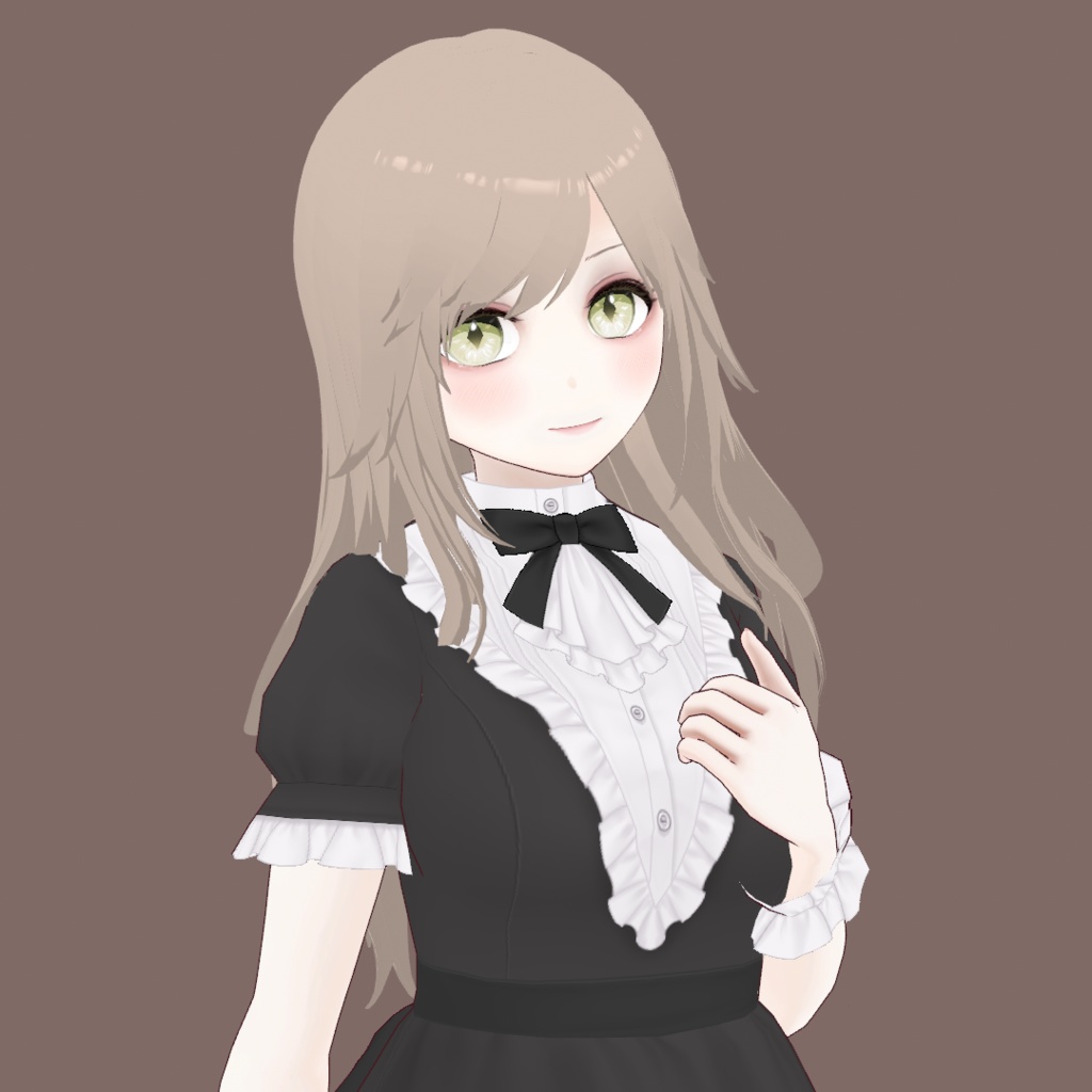 【VRoid】ウェーブロングヘアー【hair preset】