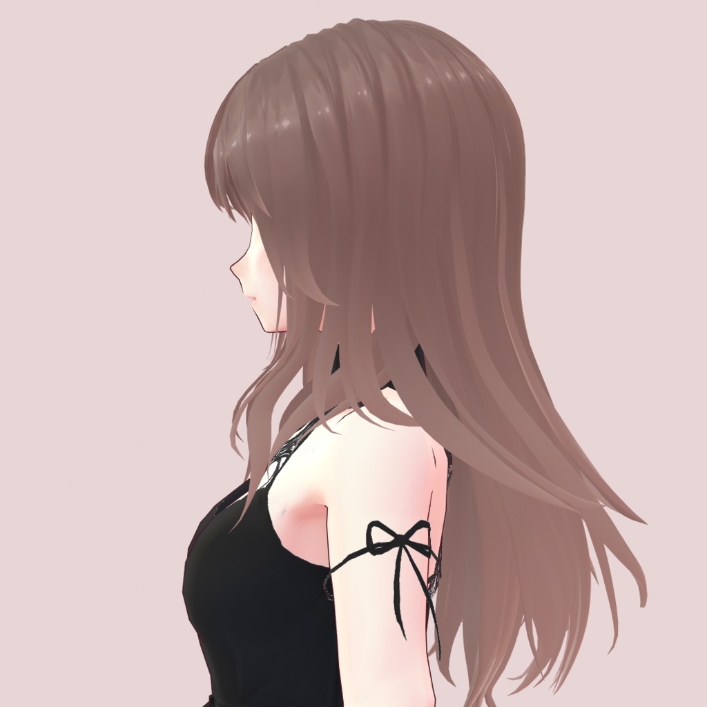 【VRoid】ウェーブロングヘアー【hair preset】