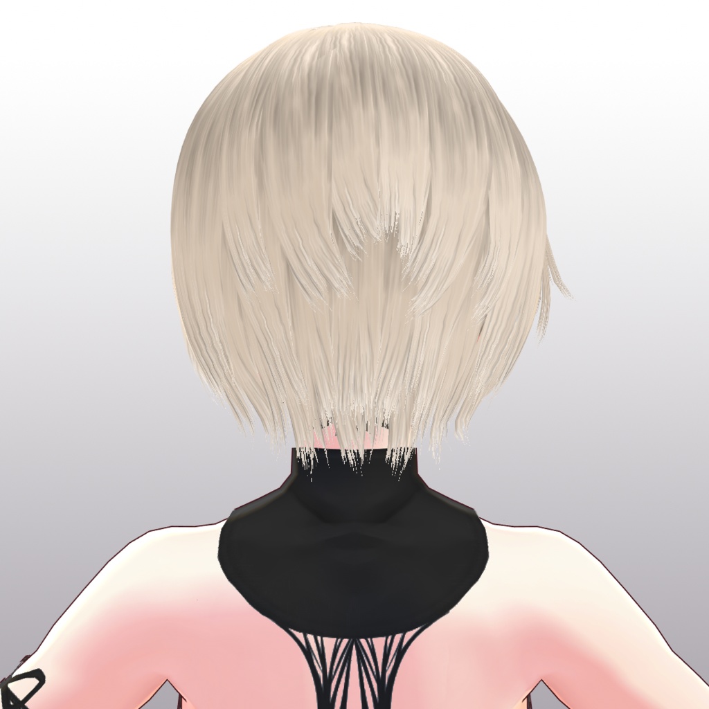【VRoid 旧Ver】DL無料シャギーショートRealistic【ヘアプリセット】