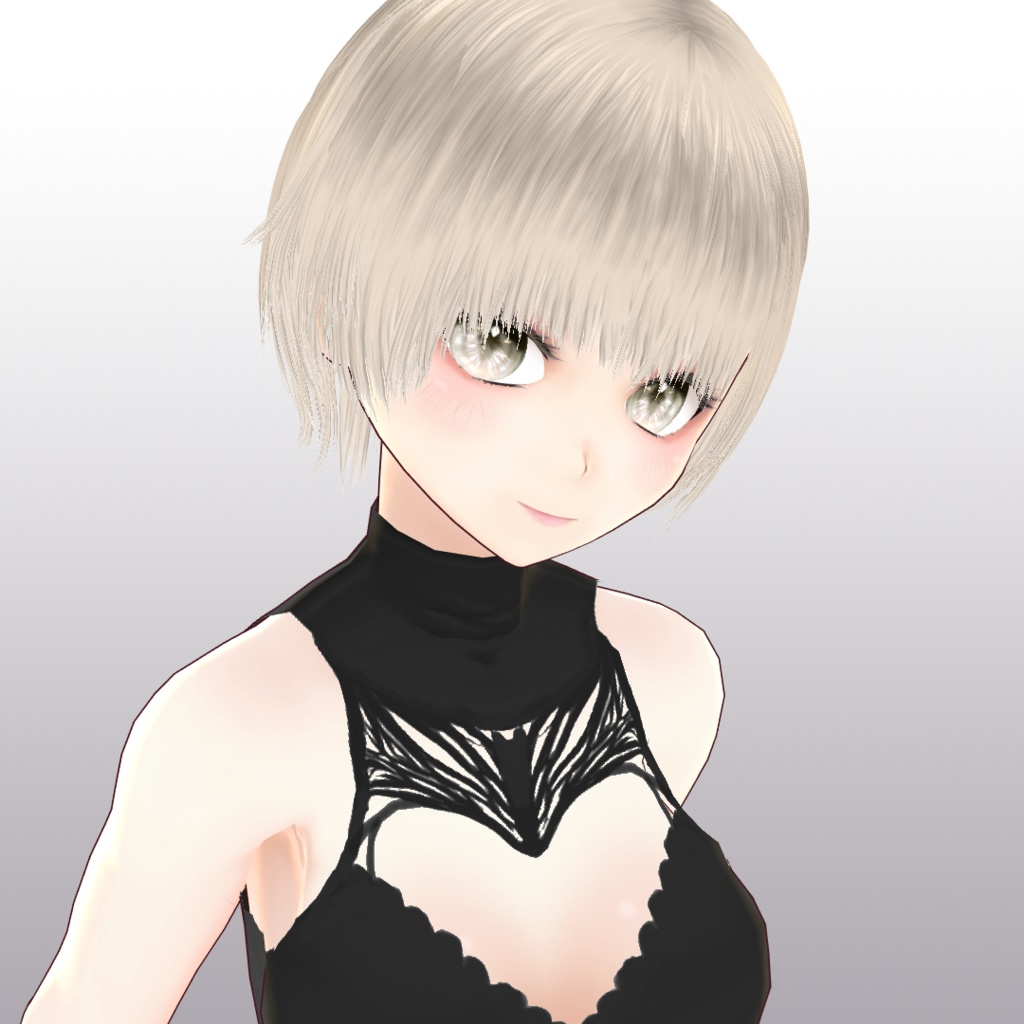 【VRoid 旧Ver】DL無料シャギーショートRealistic【ヘアプリセット】
