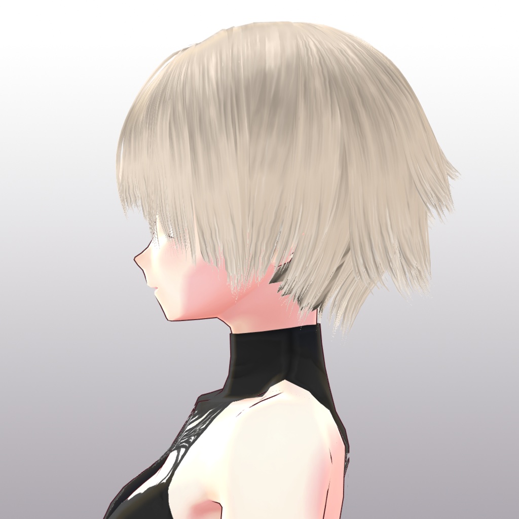 【VRoid 旧Ver】DL無料シャギーショートRealistic【ヘアプリセット】