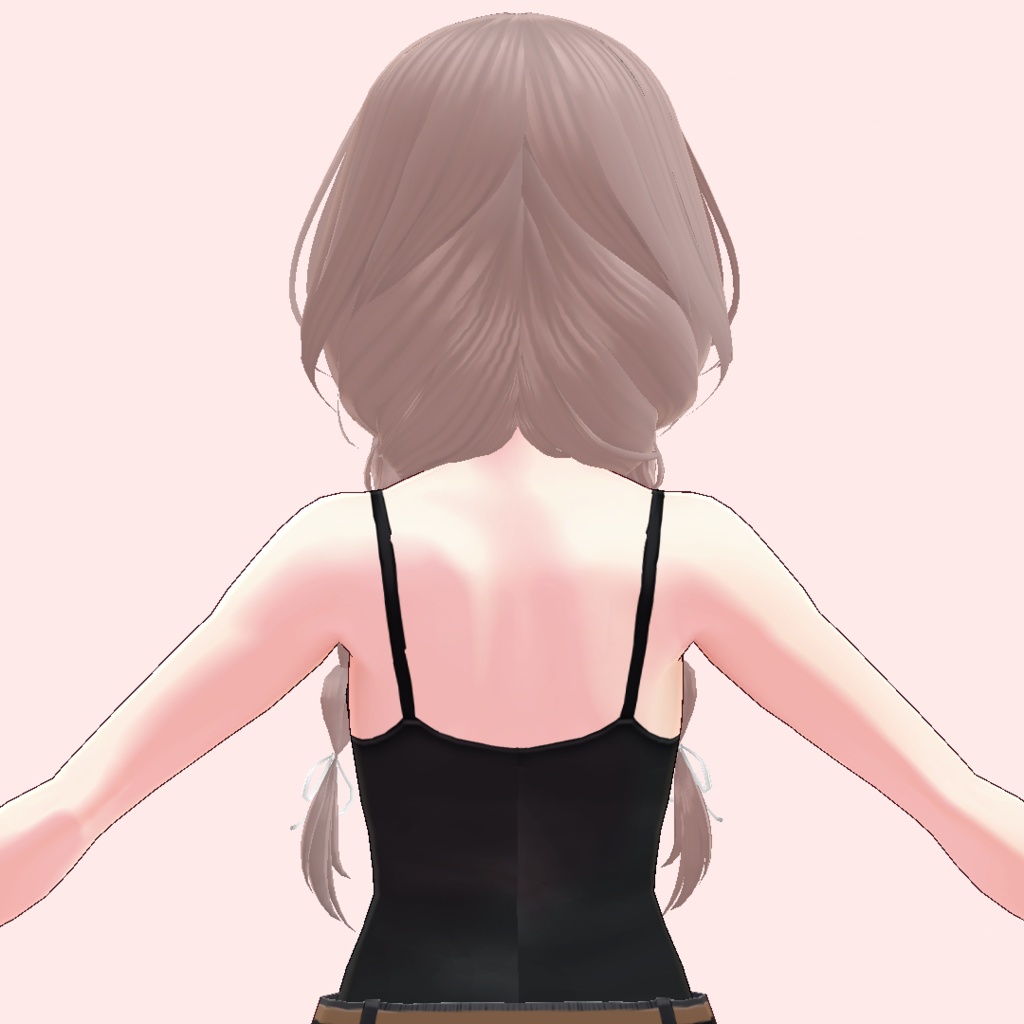 【Vroid】2Wayふんわりおさげ_ボブ【ヘアプリセット】