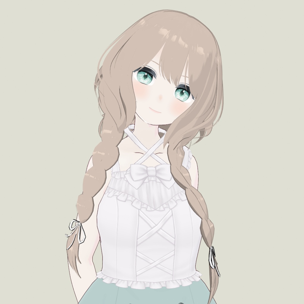 【Vroid】2Wayふんわりおさげ_ボブ【ヘアプリセット】