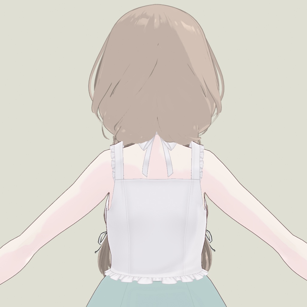 【Vroid】2Wayふんわりおさげ_ボブ【ヘアプリセット】