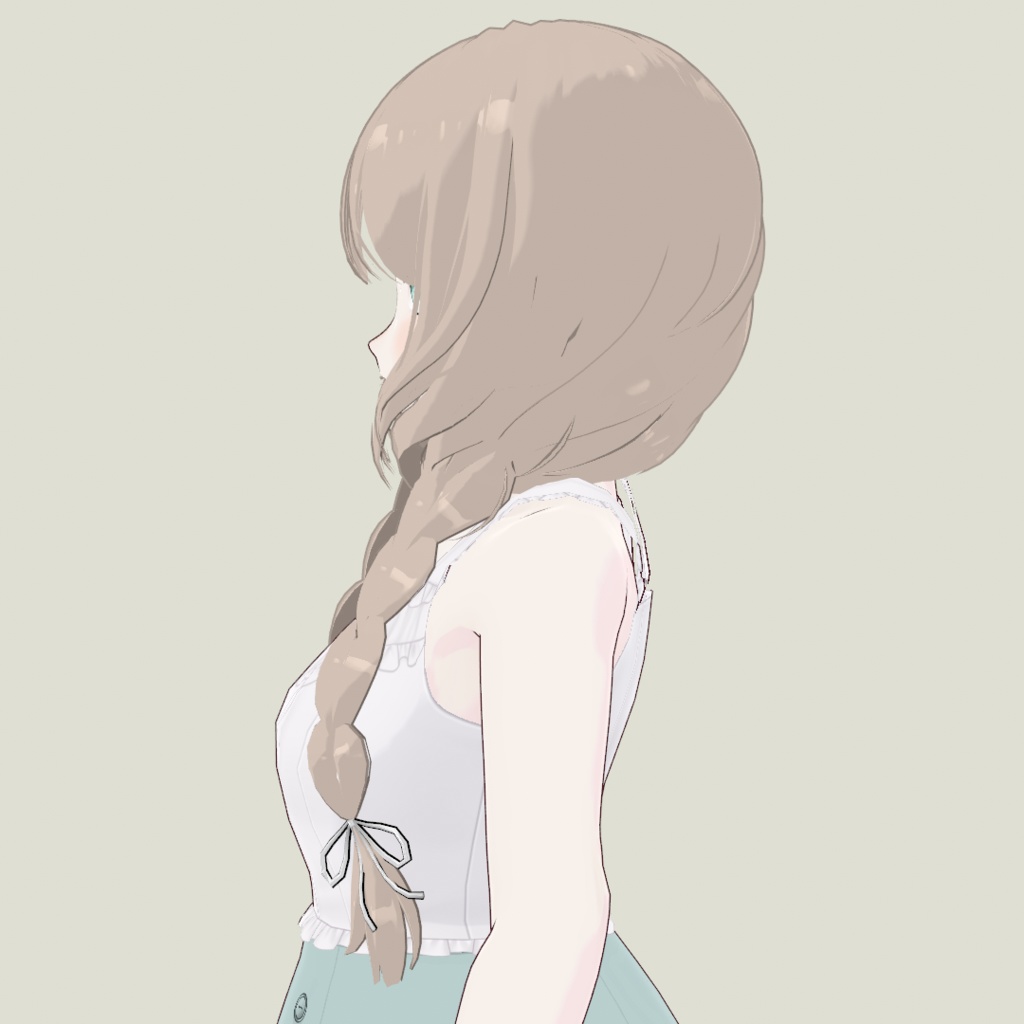 【Vroid】2Wayふんわりおさげ_ボブ【ヘアプリセット】