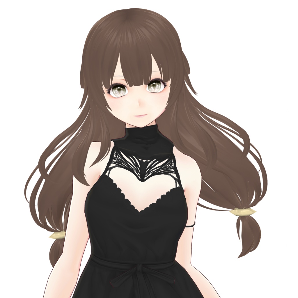 【VRoidファイル】ボリュームおさげヘア【ヘアプリセット】